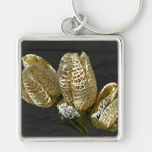Empty Lily Seed Pods Coordinating Items Keychain