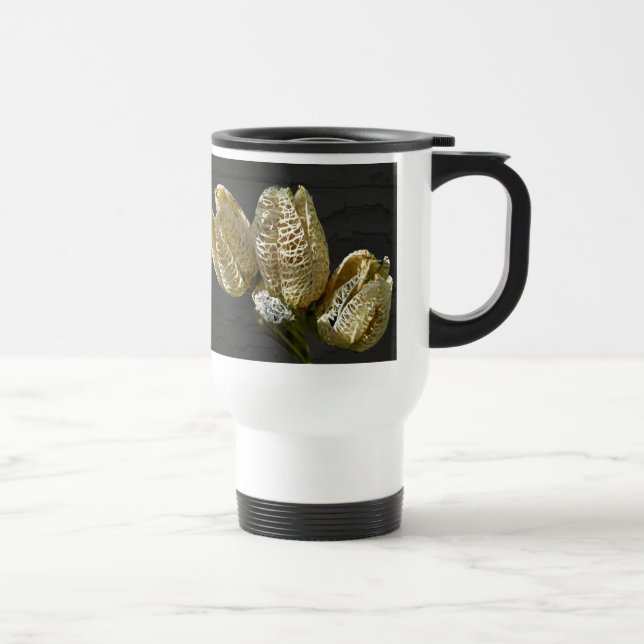 Empty Lily Seed Pods Coordinating Items Travel Mug (Right)