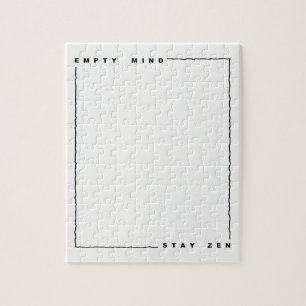 Empty mind stay zen jigsaw puzzle