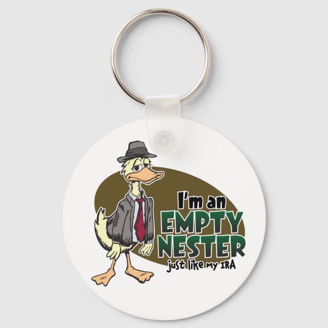 Empty Nest Keychain (Front)