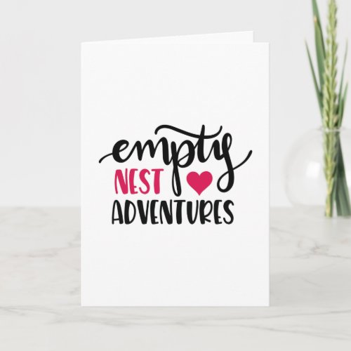 Empty nest love adventures card