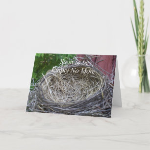 Empty Nest-Then HasTwo Birds Eggs Card