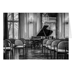 Empty Notes Black and White Music Photo Blank