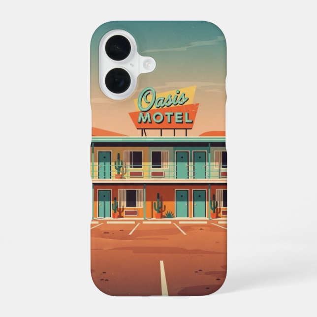 Empty Parking Motel iPhone Case (Back)