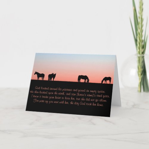 Empty Pasture Card