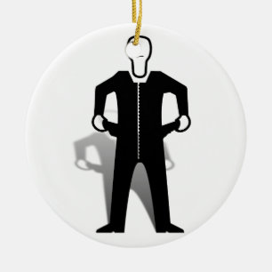 Empty Pockets Ceramic Ornament