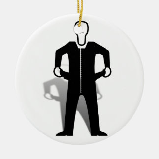 Empty Pockets Ceramic Ornament