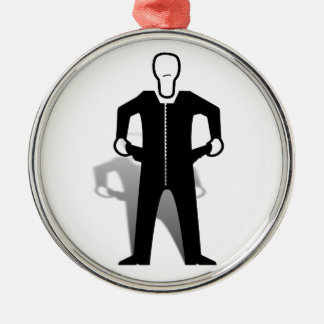 Empty Pockets Metal Ornament