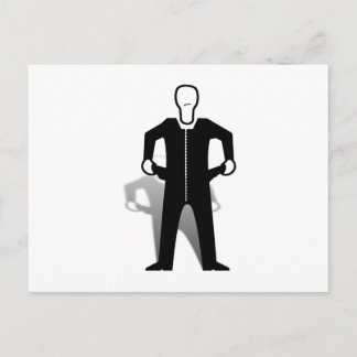 Empty Pockets Silhouette Postcard