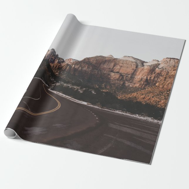 EMPTY ROAD WRAPPING PAPER (Unrolled)