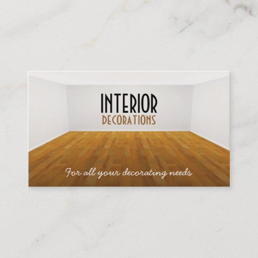 Customizable Empty Room Business Card