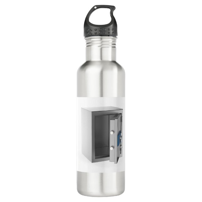 Empty safe stainless steel water bottle (Front)