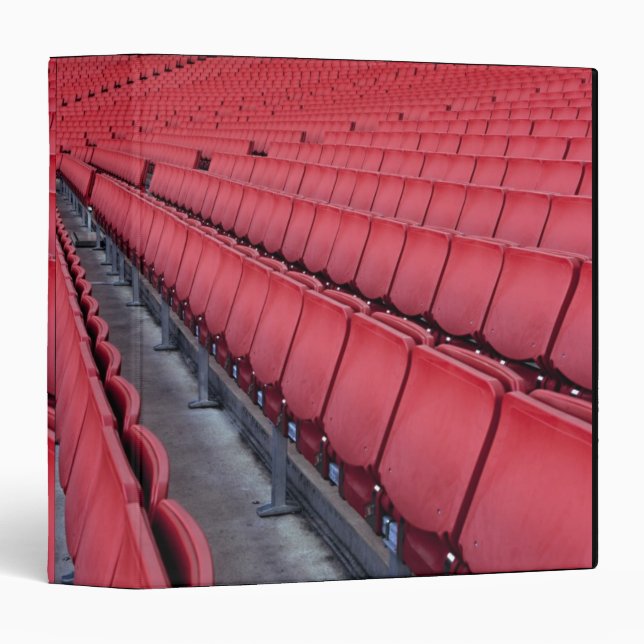 Empty Seats in Stadium 3 Ring Binder (Front/Spine)