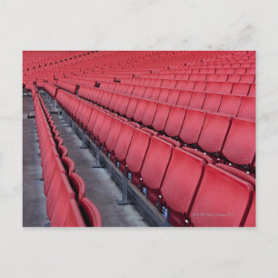 Empty Seats in Stadium Postcard