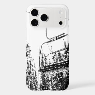 Empty Skilift // Black and White Winter iPhone 17 Pro Max Case