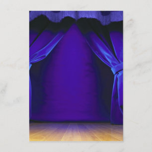 Empty Stage With Curtains Invitation