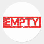 Empty Stamp Classic Round Sticker