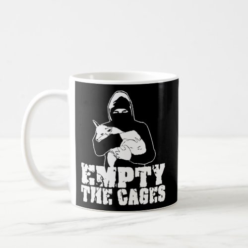Empty The Cages Alf Animal Liberation Front Vegan Coffee Mug