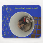 Empty The Trash Mouse Pad Blue at Zazzle