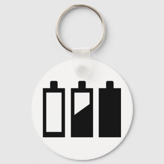 empty to full batteries keychain