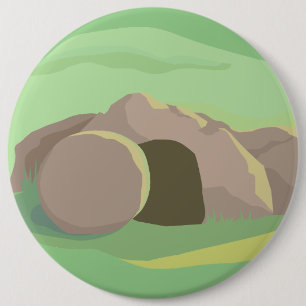 Empty Tomb I Rolled Away Stone! I Colossal But Button