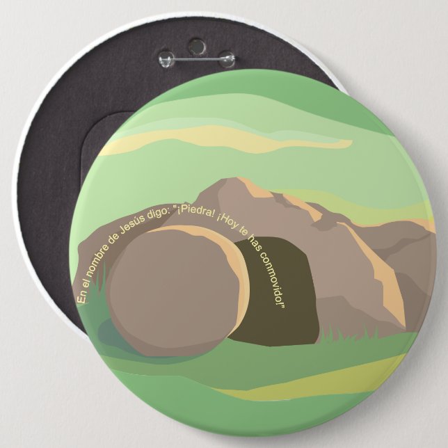 Empty Tomb I Stone! Thou Art Moved! I ESP I 6x6  B Button (Front & Back)