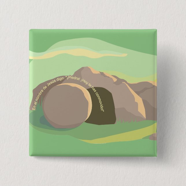 Empty Tomb I Stone! Thou Art Moved! I ESP I Square Button (Front)