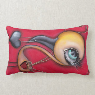 Empty Yellow Flamingo Lumbar Pillow