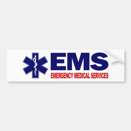 EMS 3 BUMPER STICKER