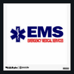 EMS 3 WALL STICKER<br><div class="desc">Emergency Medical Services</div>