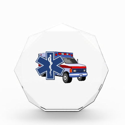 EMS Ambulance Acrylic Award