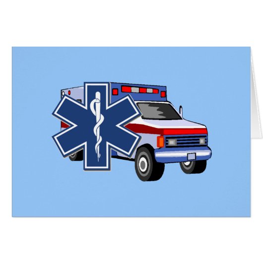 EMS Ambulance Cards (Front Horizontal)