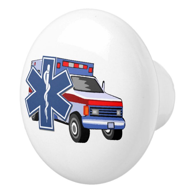EMS Ambulance  Ceramic Knob (Right)