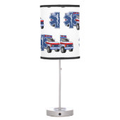 EMS Ambulance EMT Paramedic Rescue Lights Table Lamp (Back)