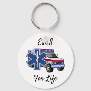 EMS Ambulance For Life Keychain