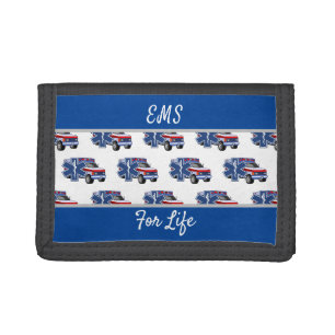 EMS Ambulance For Life Tri-fold Wallet