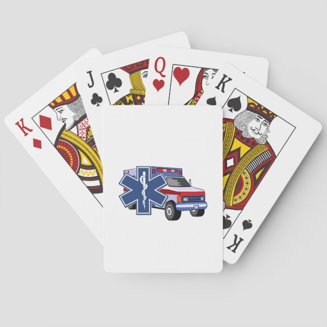 EMS Ambulance Poker Cards (Back)