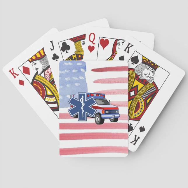 EMS Ambulance Poker Cards (Back)