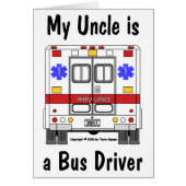 EMS-Ambulance, Uncle Bus Driver, Card (Front)