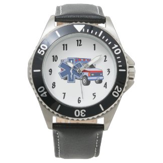 EMS Ambulance Personalized Watches Available In Additional Styles