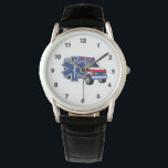 EMS Ambulance Watch<br><div class="desc">EMS EMT Rescue Fire Ambulance Personalized Gifts For First Responders</div>