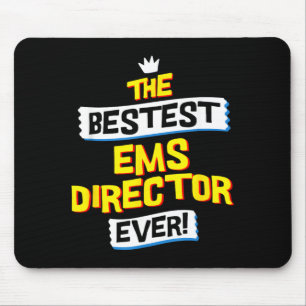 Ems Director Job Occupation Funny Sarcastic Quote Mouse Pad