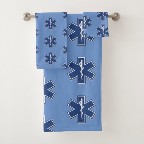 EMS Emergency Logo  Bath Towel Set