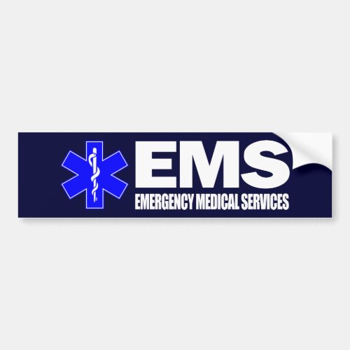 EMS _Emergency Medical Services Bumper Sticker