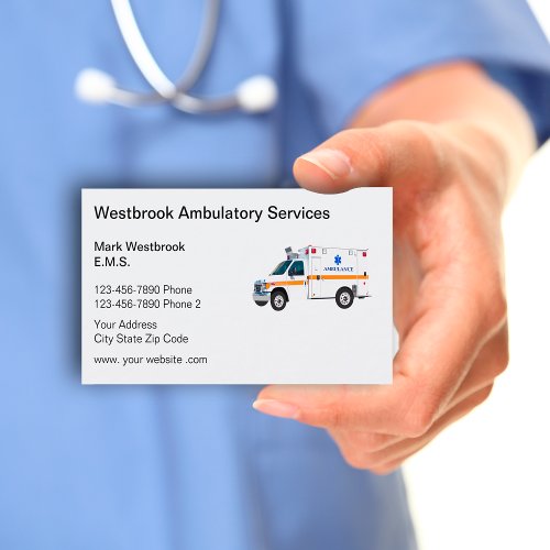 EMS EMergency Medical Services Business Card