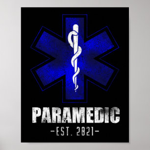 EMS Emergency Paramedic Est. 2021 Student Poster
