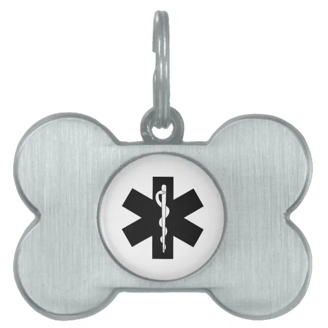 EMS Emergency Theme Pet Tag Zazzle