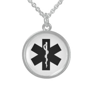 EMS Emergency Theme Sterling Silver Necklace