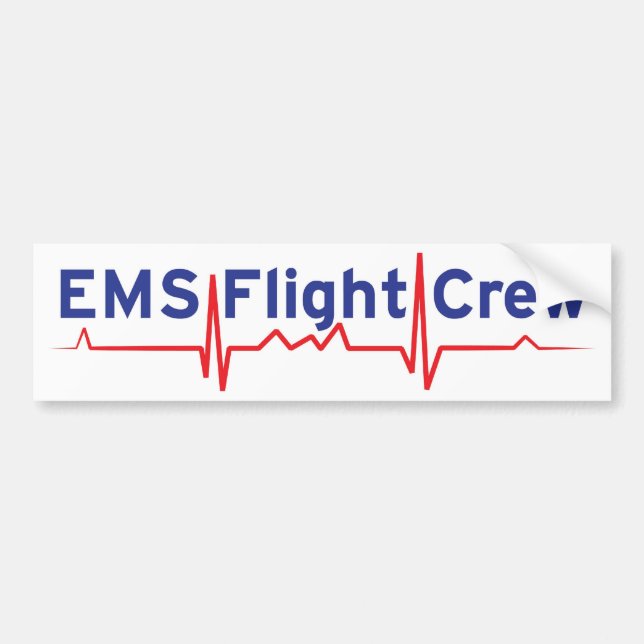 EMS Flight Crew (fwd banner) Bumper Sticker (Front)