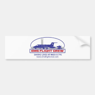 EMS Flight Crew Jet Bumper Sticker